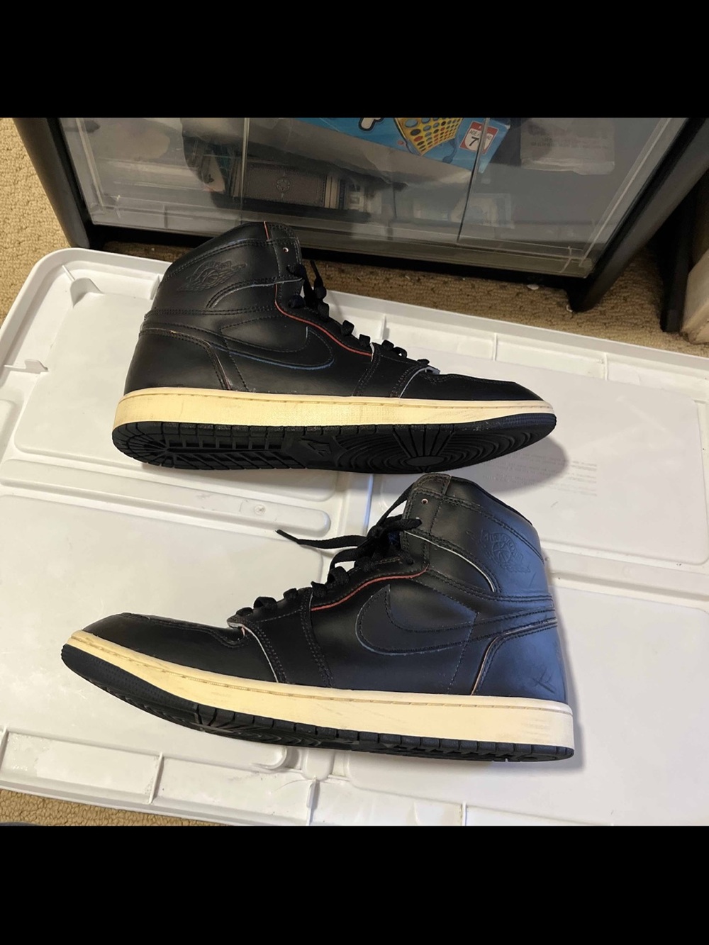 Nike Air Jordan 1 Retro High OG Self Expression Black Sneakers Men’s Sz 13